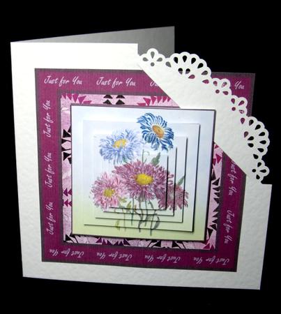 Floral 5 Square Topper by Dianne Jackson