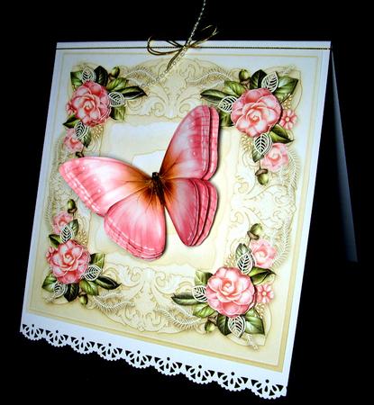 Pink Camellias Quick Card Front by Dianne Jackson