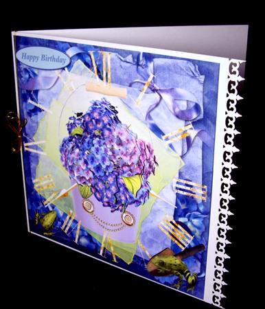 Spring Time Flower Pail Topper with Decoupage by Dianne Jackson