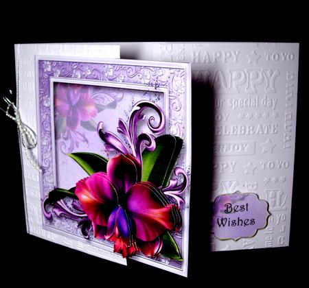 Gorgeous Romantic Orchid 8x8 Quick Topper by Dianne Jackson