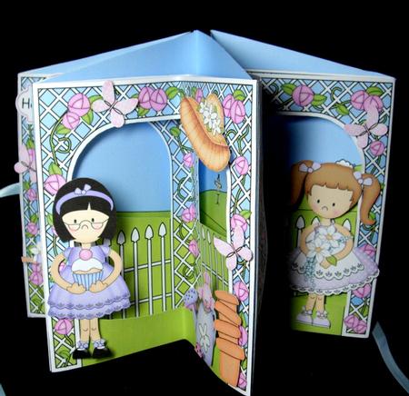 3D Girlz Carousel Scene Card Kit by Dianne Jackson