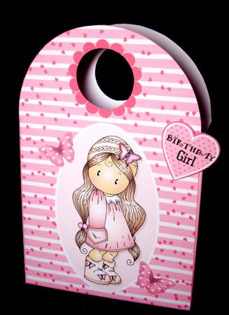 Chloe in Hat Large Gift Bag by Dianne Jackson