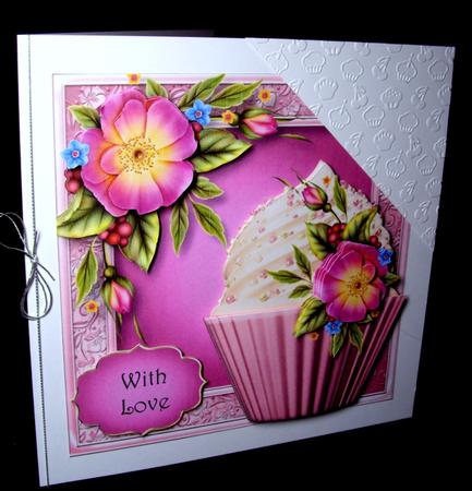 Beautiful Wild Roses Cupcake Mini Kit by Dianne Jackson