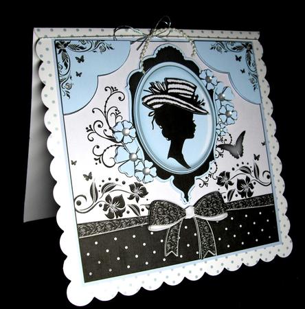 Elegant Blue Cameo by Dianne Jackson