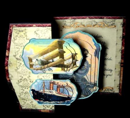 Planes, Trains and Boats Male Card by Dianne Jackson