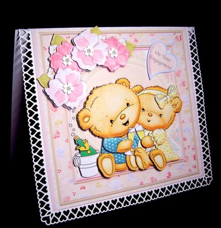 Drinky Paws 8x8 Wedding Anniversary Mini Kit & Decoupage by Dianne Jackson