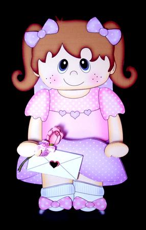 3D on the Shelf Card Kit - Little Girl Beth by Dianne Jackson