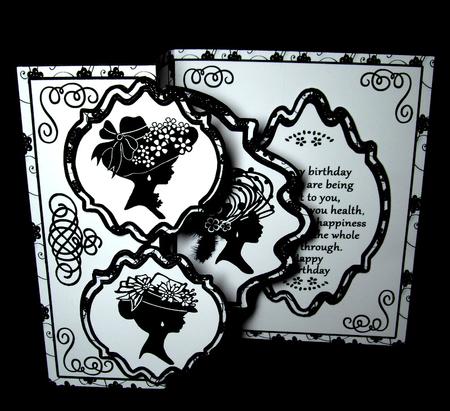 Fold Back Pop-up victorian Ladies by Dianne Jackson