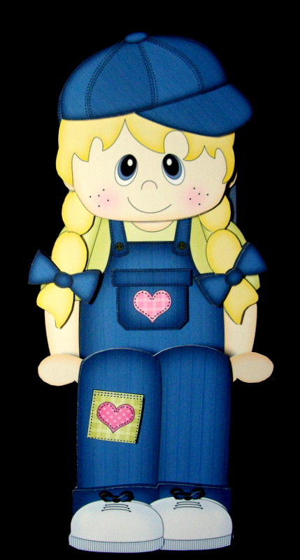 3D on the Shelf Card Kit - Little Girl Cath by Dianne Jackson