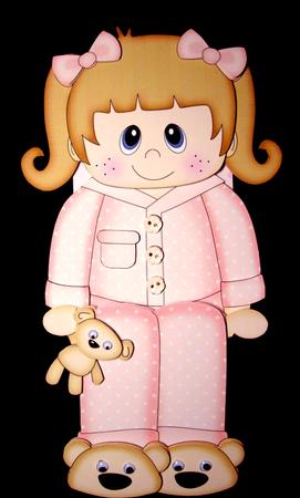 3D on the Shelf Card Kit - Little Girl Pyjama Ann by Dianne Jackson