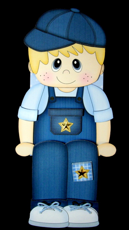 3D on the Shelf Card Kit - Little Boy Kev by Dianne Jackson