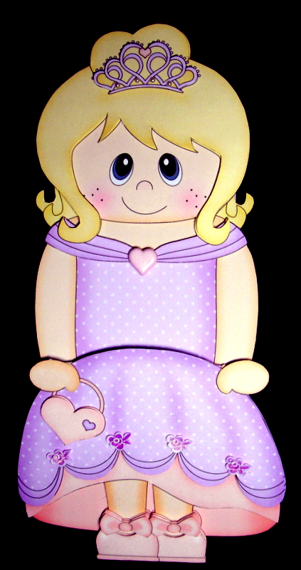 3D on the Shelf Card Kit - Princess Flo by Dianne Jackson