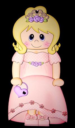 3D on the Shelf Card Kit - Iris Bridesmaid/prom Girl by Dianne Jackson