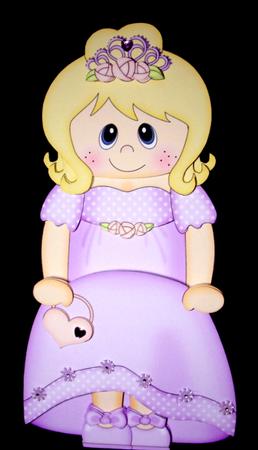 3D on the Shelf Card Kit - Leigh Bridesmaid/prom Girl by Dianne Jackson