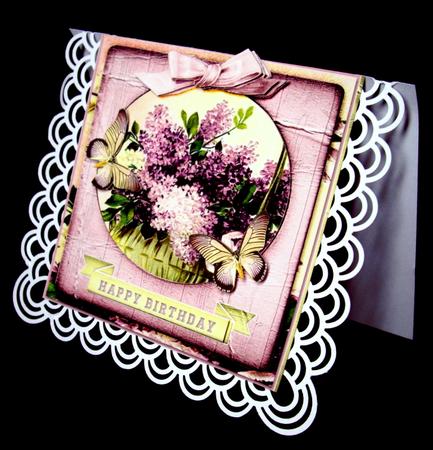 Flower Baskets Cardtopper 184 by Dianne Jackson