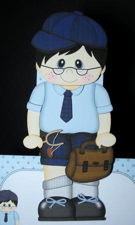 3D on the Shelf Card Kit - Schoolboy Mark by Dianne Jackson