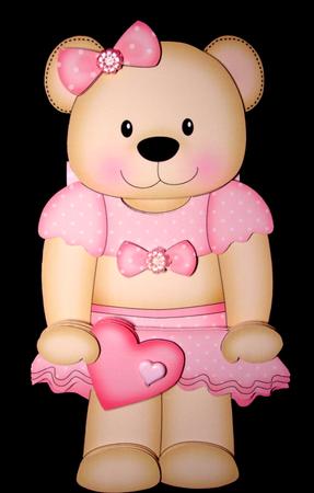 3D on the Shelf Card Kit - Livvy Bear by Dianne Jackson