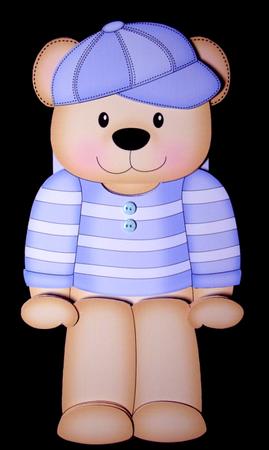 3D on the Shelf Card Kit - Austin Bear by Dianne Jackson