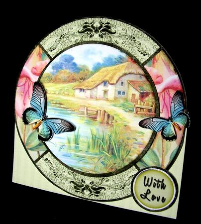 Round Over the Top Card Green 200 by Dianne Jackson