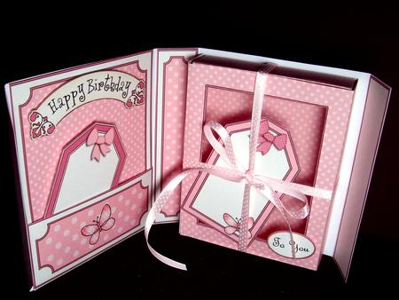 3D Livvy Bear's Cupcakes Gift Box Card Kit with 3D Decoupage by Dianne Jackson
