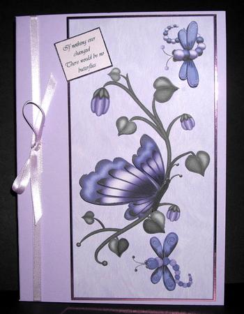 Purple Butterfly & Dragonflies Step by Step by Dianne Jackson