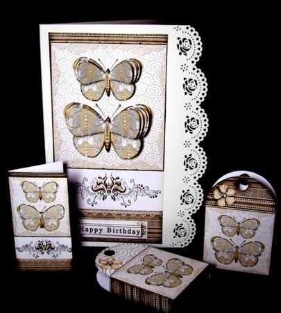 Dl Card with Butterflies 232 by Dianne Jackson
