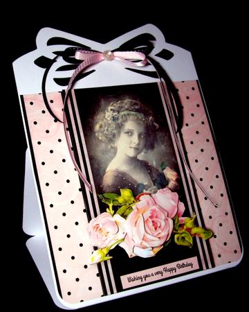Girl with Pink Roses 8x8 Mini Kit by Dianne Jackson