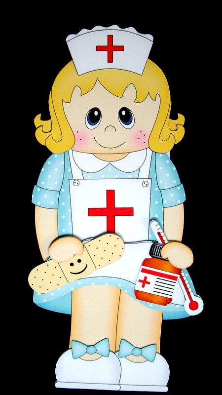 3D on the Shelf Card Kit - Little Nurse by Dianne Jackson