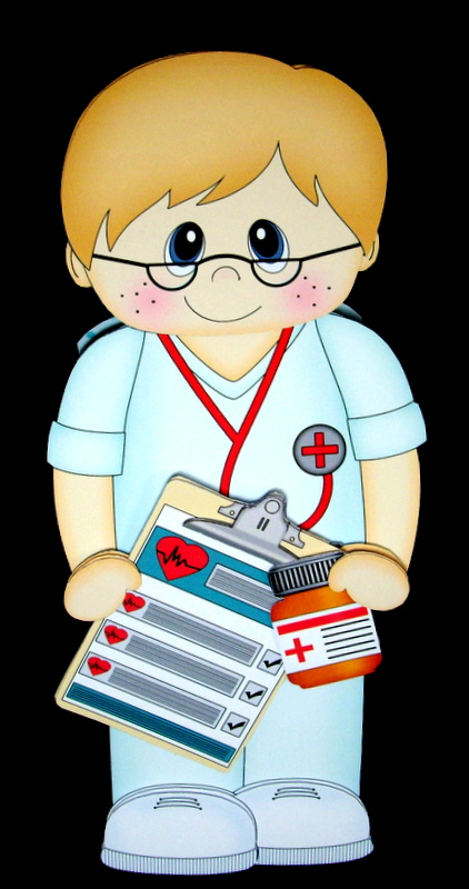 3D on the Shelf Card Kit - Little Doctor Ellis by Dianne Jackson
