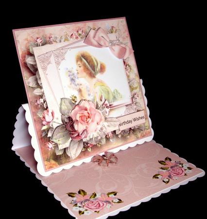 The Smell of Flowers Card with Decoupage by Dianne Jackson