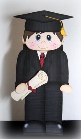 3D on the Shelf Card Kit - Graduate Finn by Dianne Jackson