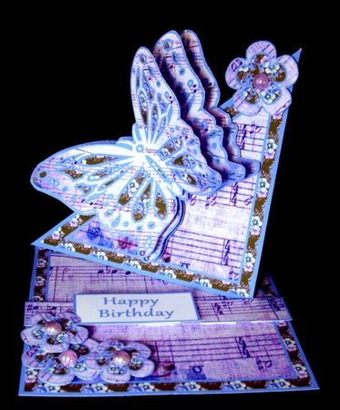 Twisted Easel Kit - Blue Butterfly by Dianne Jackson