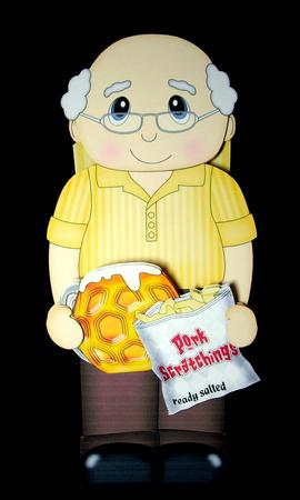 3D on the Shelf Card Kit - Old Man Beer Drinker Wilf by Dianne Jackson