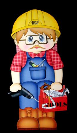 3D on the Shelf Card Kit - Handyman Brent by Dianne Jackson