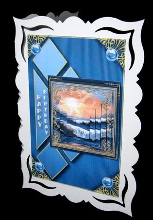 High Tide Pyramid Birthday Topper 3 by Dianne Jackson
