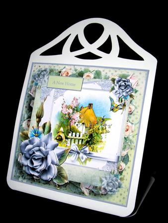New Home Card with Rose Decoupage by Dianne Jackson