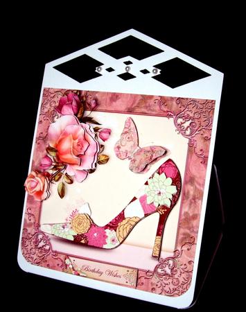 Pink Floral Shoe by Dianne Jackson