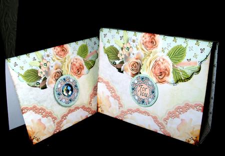 Big Pinchbox (bag) Soft Color Green Peach 102 by Dianne Jackson