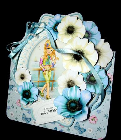 On the Boardwalk, Fancy Hexagon Card Mini Kit by Dianne Jackson