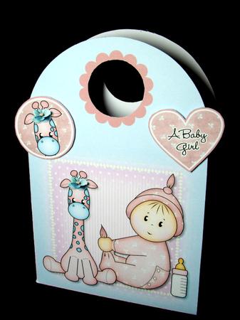 Giraffe Baby Girl Large Gift Bag by Dianne Jackson