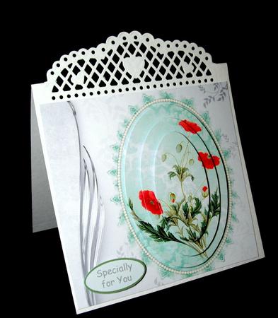 Poppies, Lace & Pearls by Dianne Jackson