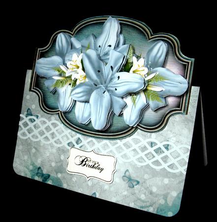 Scallop Topper Vintage Lilies Mini Kit by Dianne Jackson
