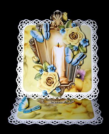 Yellow Rose Lantern by Dianne Jackson