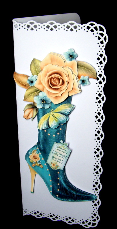 Peach Rose Boot by Dianne Jackson