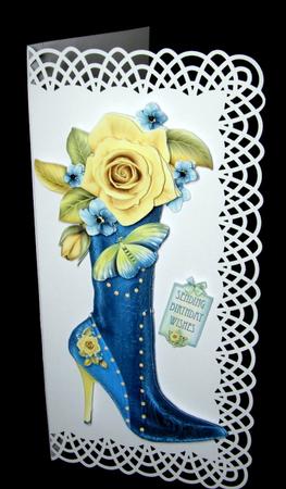 Yellow Rose Boot by Dianne Jackson