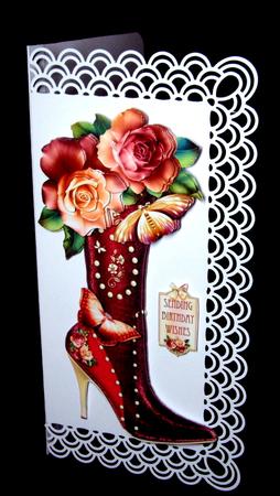 Vintage Rose Boot by Dianne Jackson