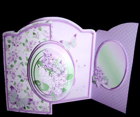 Lilac Time - Gatefold Card Mini Kit by Dianne Jackson