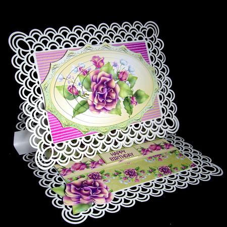 Purple Rose Decoupage Minikit by Dianne Jackson