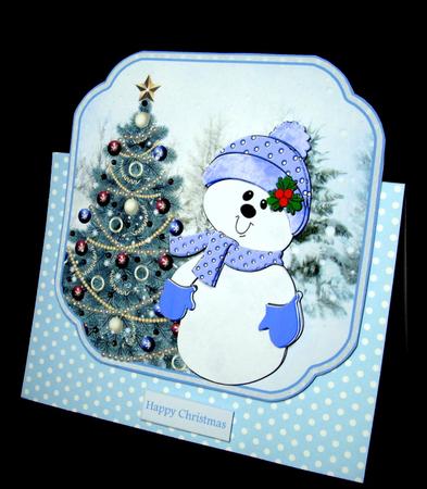 Snowman's Christmas Tree Shaped Topper by Dianne Jackson