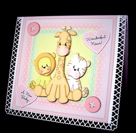 Pink Baby Animals Mini Kit. !st Birthday/new Baby by Dianne Jackson